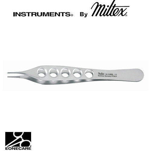 [Miltex]밀텍스 ADSON Dressing Forceps 드레싱포셉 #6-118XL 4-3/4&quot;(12.1cm),straightdelicate,serrated,lightweight fenestrated handles/의료용 포셉 겸자/지혈겸자/지침기/집게/니들홀더