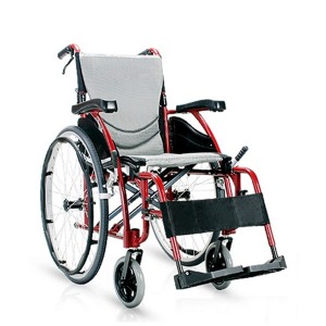 [장애인보조기기] 고급형휠체어 에르고115(13.5kg) 발걸이스윙탈착 인체공학적 시트설계 S-Ergo115 장애인보장구  ▶ 수동휠체어 알루미늄휠체어 경량형휠체어 장애인보장구
