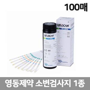 [S3796] 영동제약 소변검사지 1종(100매) (포도당검사) 유리스캔 유린스캔 유린스틱