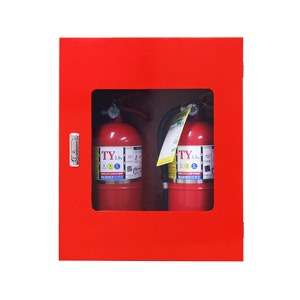 [S3731] 소화기보관함 2구용 JI-R45 스탠드 벽걸이 겸용 화재대비 안전보호구함