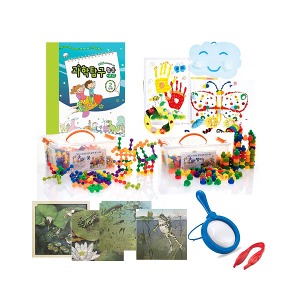[S3816] FBE6015-4 신나는봄세트 / 만들기놀이 학습교재 블럭 퍼즐 보드게임 카드게임 브루마블 부루마블 유아교육 유치원교재