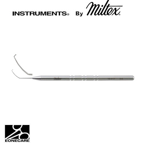 [Miltex]밀텍스 OSHER Utility Hook #18-417 4-1/2&quot;&quot;(11.4cm),angled tipmulti-purpose IOL hook for retrieving dislocated IOLs,working IOL out of eye